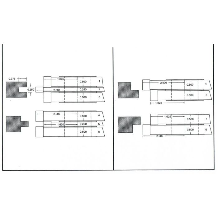 FREEBORN PC-10-500 - CARBIDE FLAT PANEL COPE & PATTERN SET Shaper Cutter