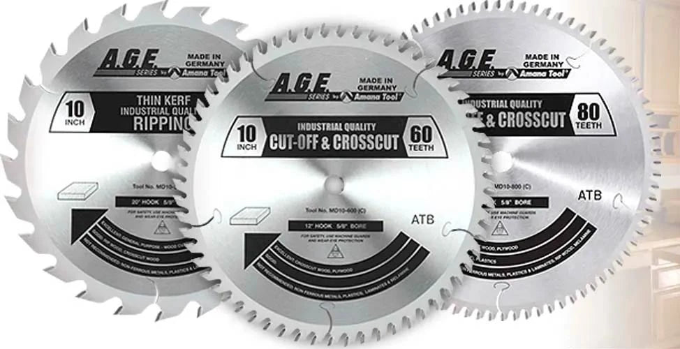 Amana Tool - MD10-003 - AGE 3 PIECE SAW BLADES SET
