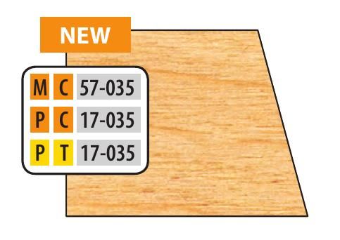 3/4 bore Door Edge Bevel Detail Cutters
