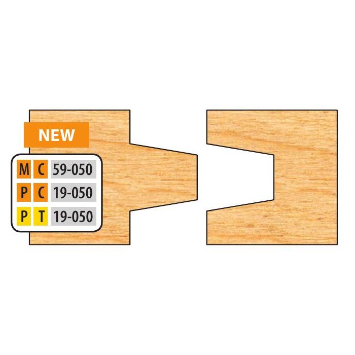 1-1/4 Bore T-alloy Wedge Tongue & Groove