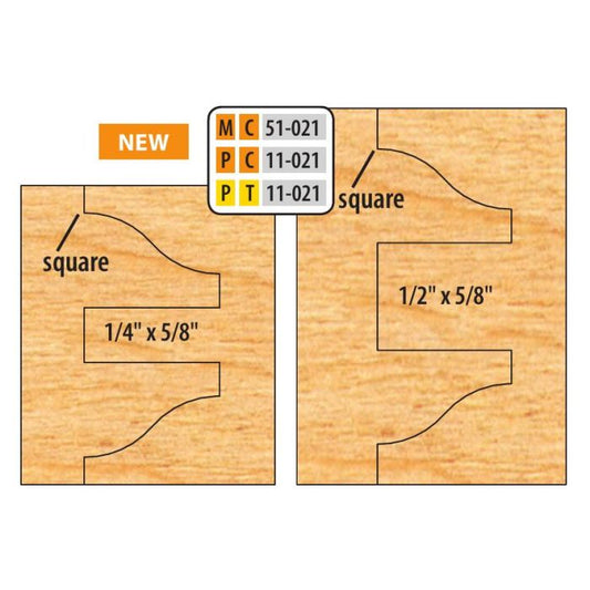 FREEBORN - PC-11-021 - CARBIDE DOUBLE SIDED COPE & PATTERN SET Shaper Cutter