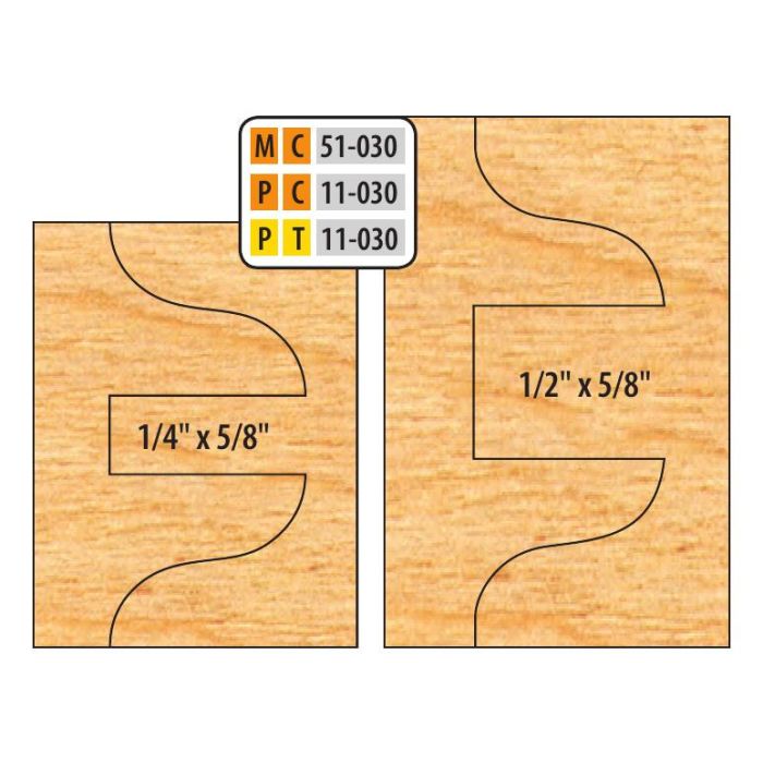 FREEBORN - MC-51-030 - CARBIDE DOUBLE SIDED COPE & PATTERN SET Shaper Cutter