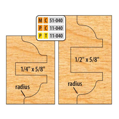 FREEBORN - PC-11-040 - CARBIDE DOUBLE SIDED COPE & PATTERN SET Shaper Cutter
