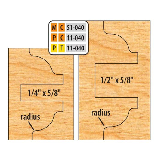 FREEBORN - PT-11-040 - T-ALLOY DOUBLE SIDED COPE & PATTERN SET Shaper Cutter