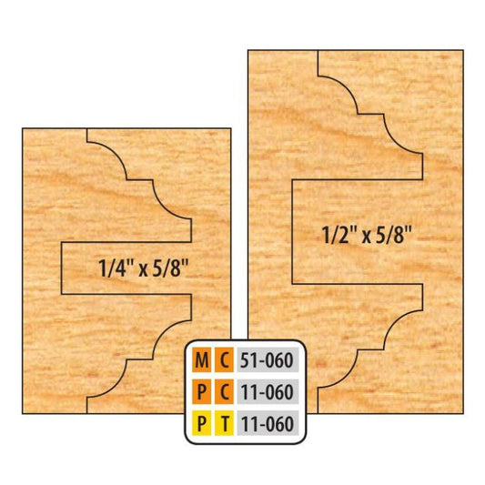 FREEBORN - PT-11-060 - T-ALLOY DOUBLE SIDED COPE & PATTERN SET Shaper Cutter