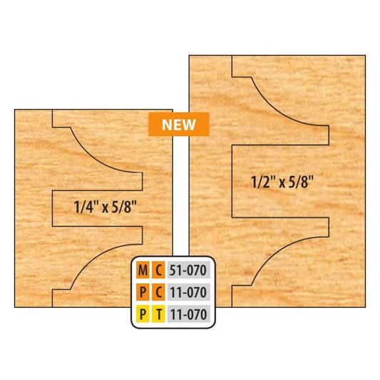 FREEBORN - MC-51-070 - CARBIDE DOUBLE SIDED COPE & PATTERN SET Shaper Cutter