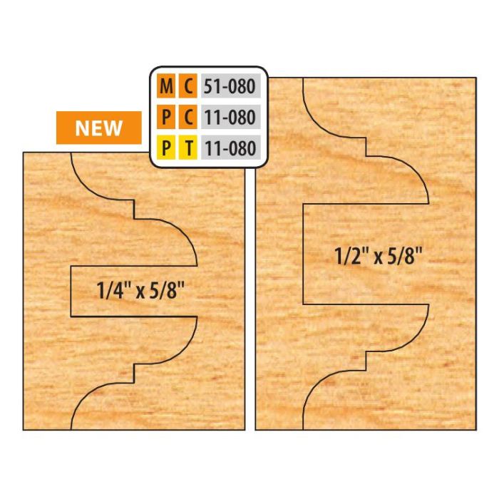 FREEBORN - MC-51-080 - CARBIDE DOUBLE SIDED COPE & PATTERN SET Shaper Cutter