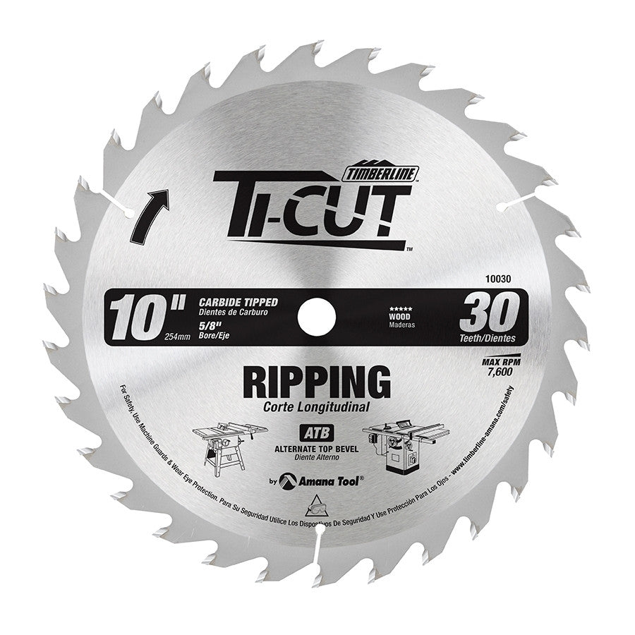 Amana Tool - 10030 - TI-CUT SAW 10"/30T ATB 5/8"