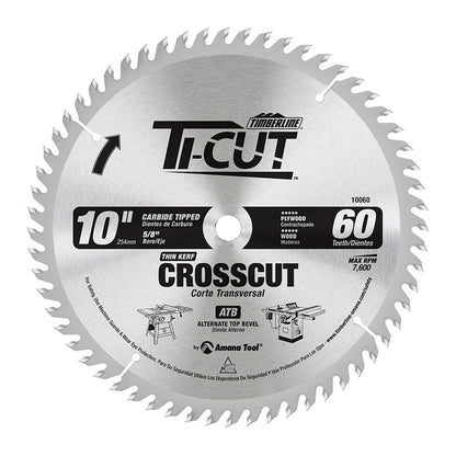 Amana Tool - 10060 - TI-CUT SAW 10"/60T ATB 5/8"