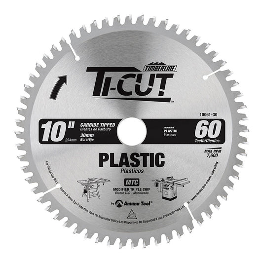 Amana Tool - 10061-30 - TI-CUT SAW 10"/60T MTC 30MM
