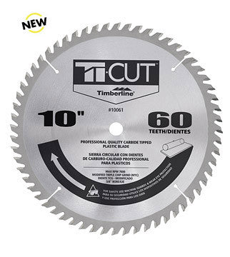 Amana Tool - 10061 - TI-CUT SAW 10"/60T MTC 5/8"
