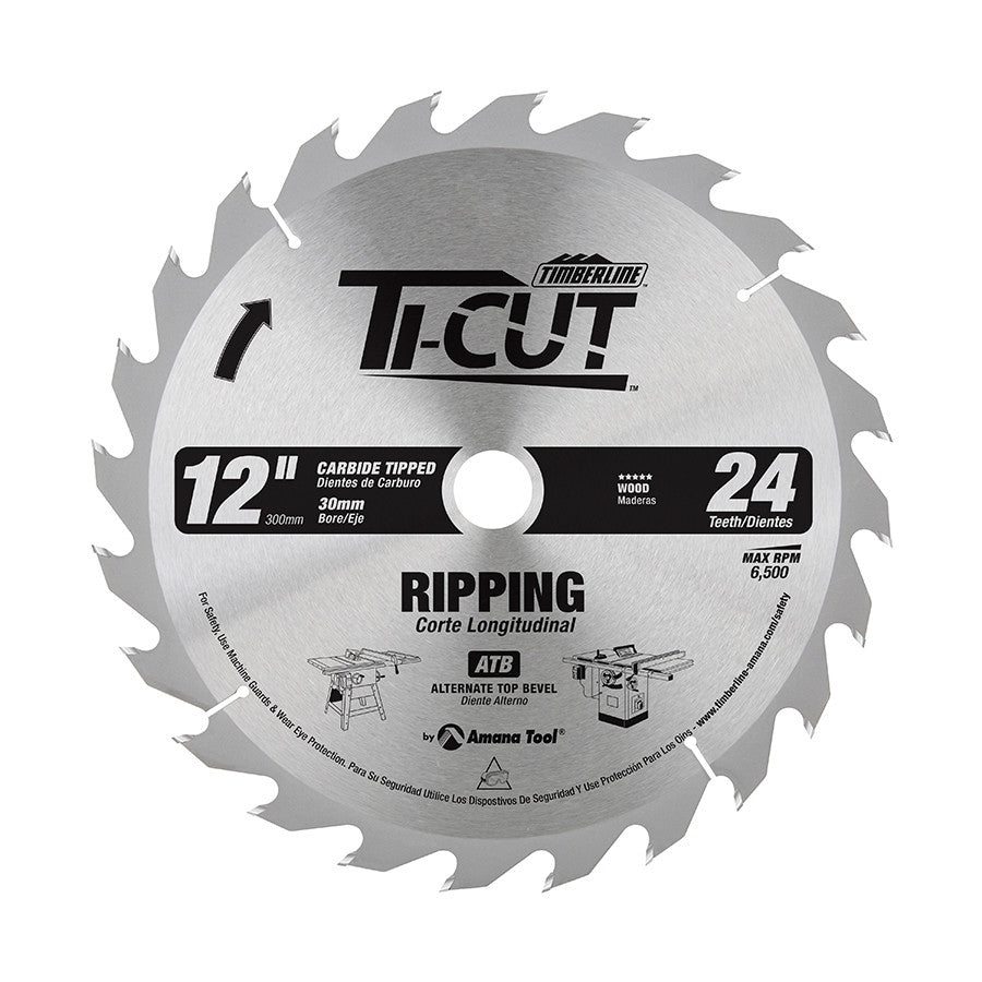 Amana Tool - 12024-30 - TI-CUT SAW 12"/24T ATB 30MM