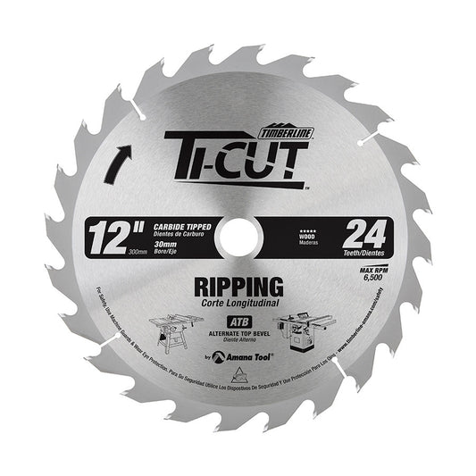 Amana Tool - 12024-30 - TI-CUT SAW 12"/24T ATB 30MM