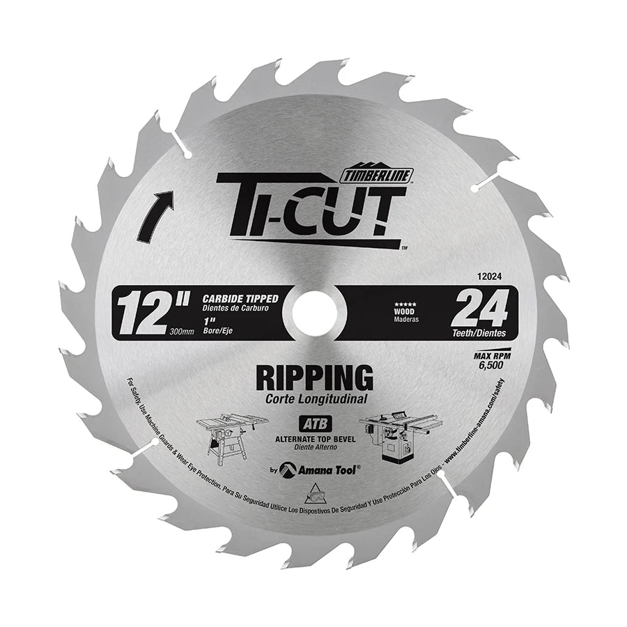 Amana Tool - 12024 - TI-CUT SAW 12"/24T ATB 1"