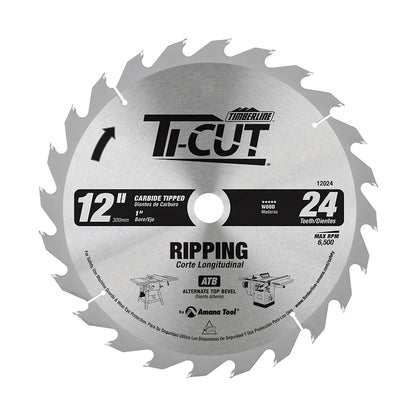 Amana Tool - 12024 - TI-CUT SAW 12"/24T ATB 1"