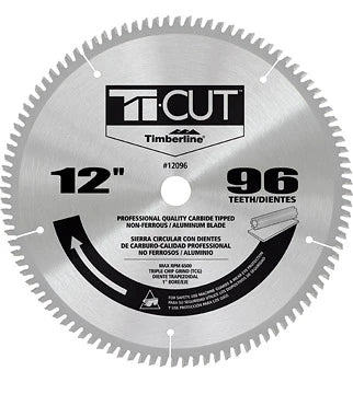 Amana Tool - 12096-30 - TI-CUT SAW 12"/96T -5 DEG TCG