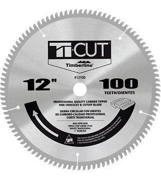 Amana Tool - 12100 - TI-CUT BLADE 12"/100T TCG 1"