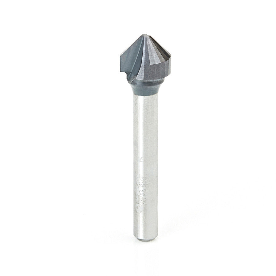 Amana Tool - 45762 - 90D.090 V ACM SC 1/4 SHK AlTiN
