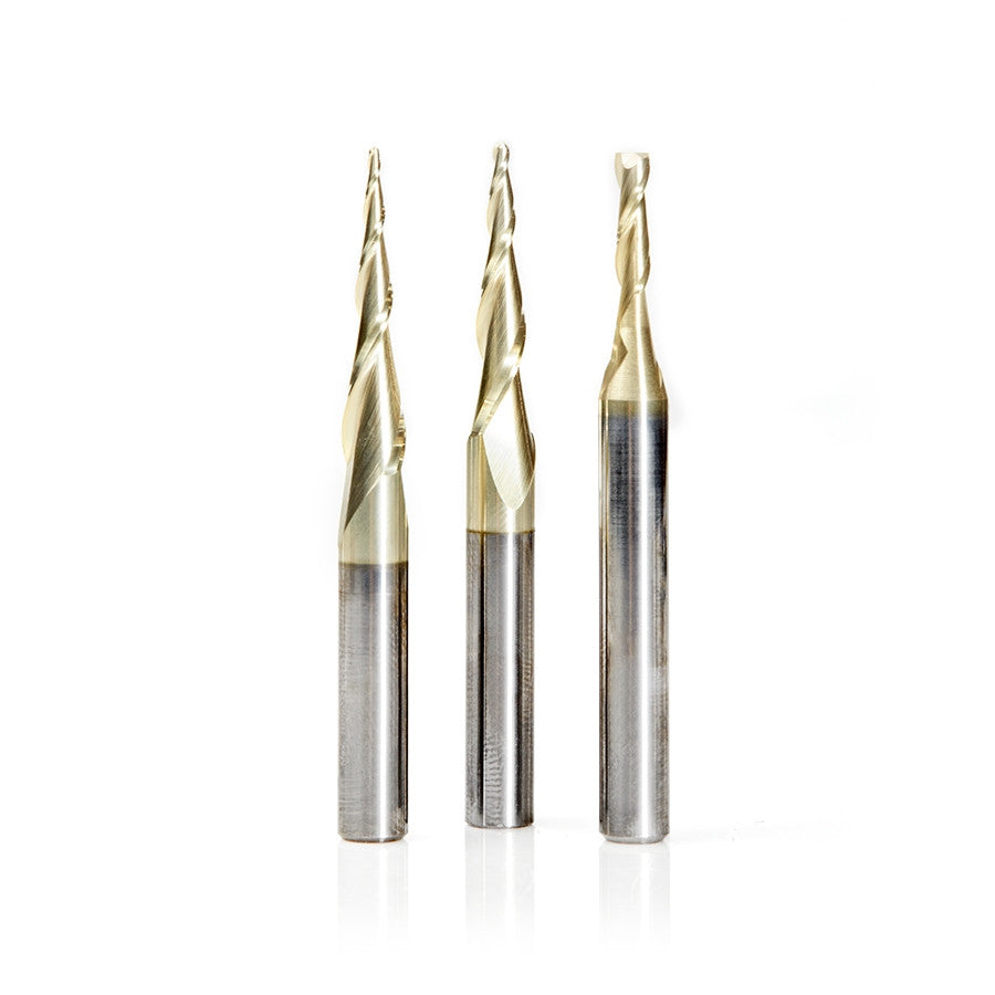 Amana Tool - AMS-110 - 3PC 3D, CARVING CNC ZrN SET