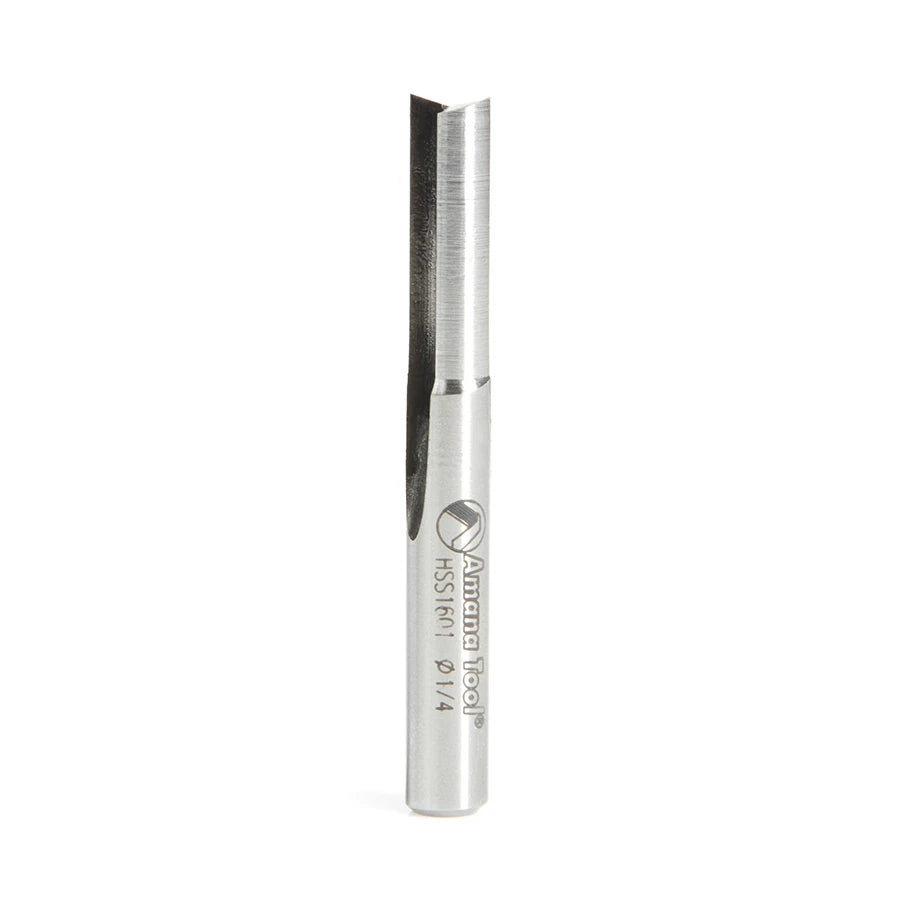Amana Tool - HSS1601 - HSS PLASTIC 2FL 'O' 1/4"x 1/4"