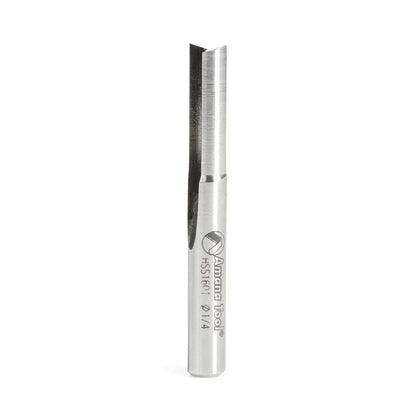 Amana Tool - HSS1601 - HSS PLASTIC 2FL 'O' 1/4"x 1/4"