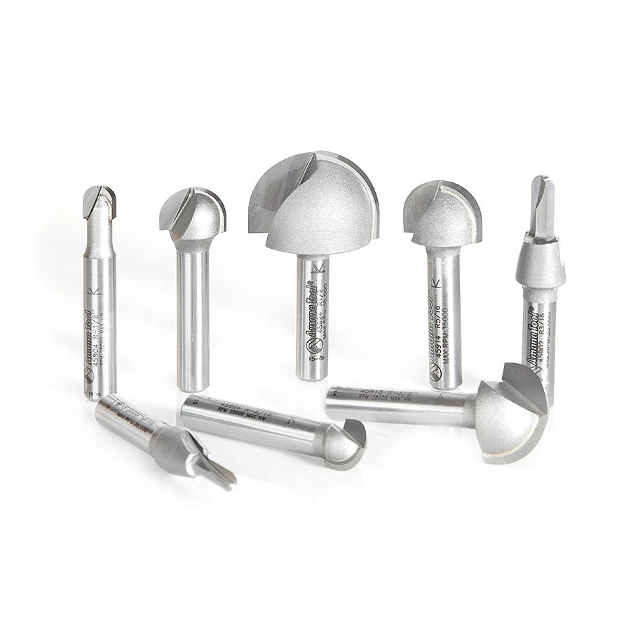 Amana Tool - AMS-420 - 8-PCS CORE BOX SET 1/4" SHANK