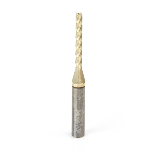 Amana Tool - 46292 - 1/8 CARVING 3D STRAIGHT ZrN