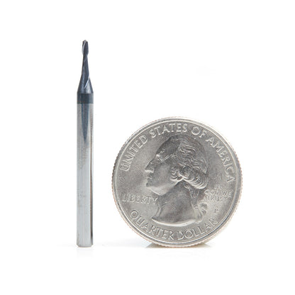 Amana Tool - 51747 - .050"D 2FL BALL MINIMILL AlTiN