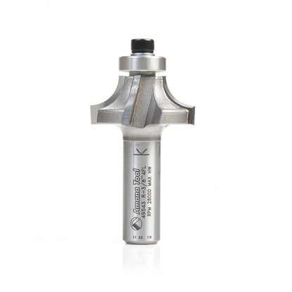 Amana Tool - 49543 - 4FL CORNER ROUND 3/8"R 1/2"SHK