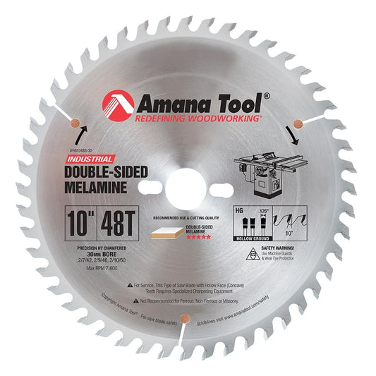 Amana Tool - HG10483-30 - 10"/48T HOLLOW GROUND 10 HOOK