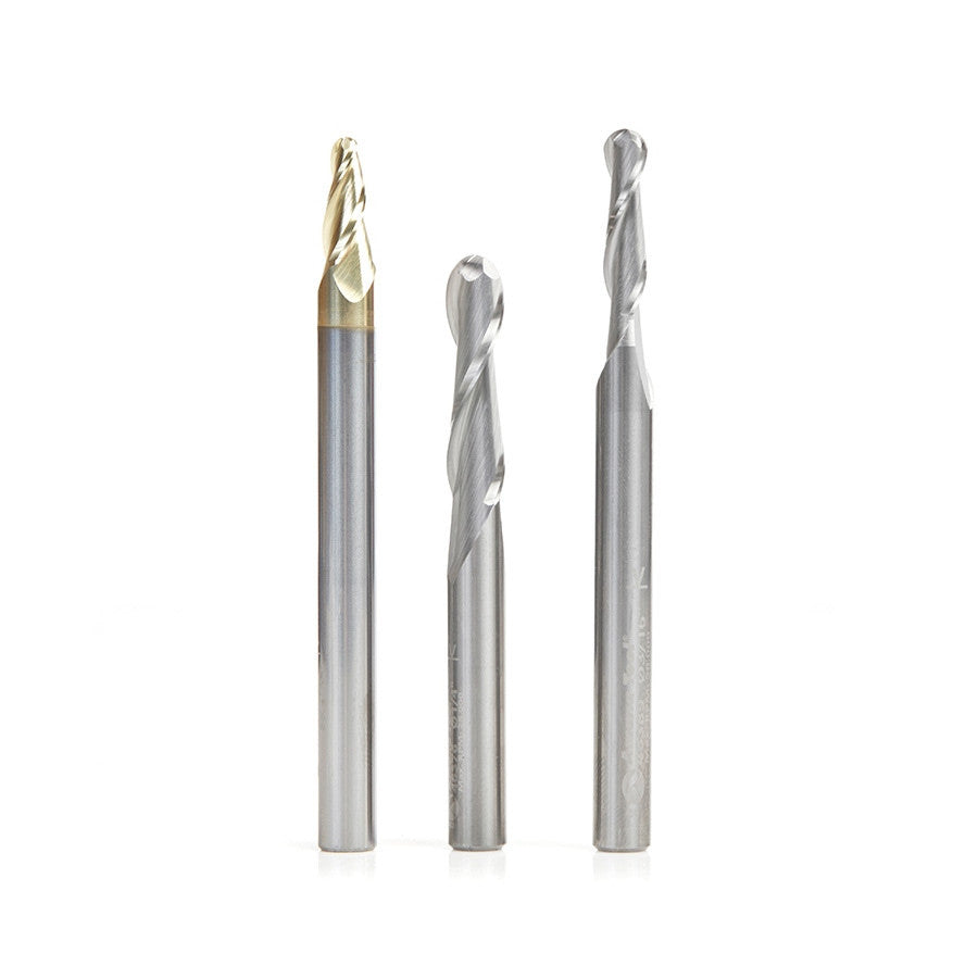 Amana Tool - AMS-149 - 3PC BALL NOSE ROUTER BIT PACK