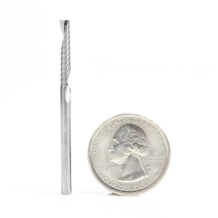 Amana Tool - 51437 - 1/8"Dx1/8"SHK SPIRAL O PLASTIC