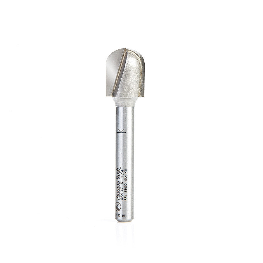 Amana Tool - 45907 - CORE BOX 1/4" RADIUS 1/4 SHANK
