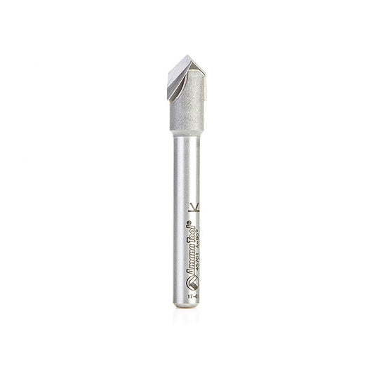 Amana Tool - 45701 - 90D V GROOVE 3/8 DIA. 1/4SHANK