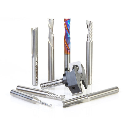 Amana Tool - AMS-164 - 8 PC CNC STARTER SET