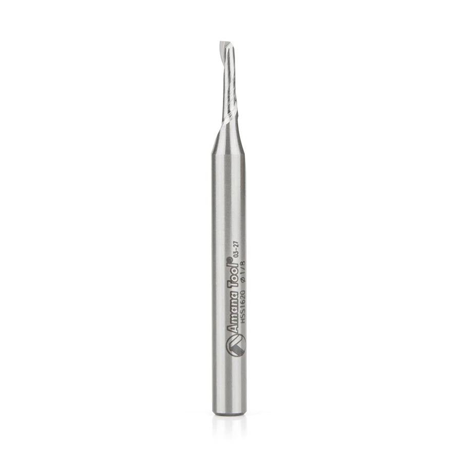 Amana Tool - HSS1620 - HSS 1FL 1/8" x1/4"x2-5/8"UPCUT