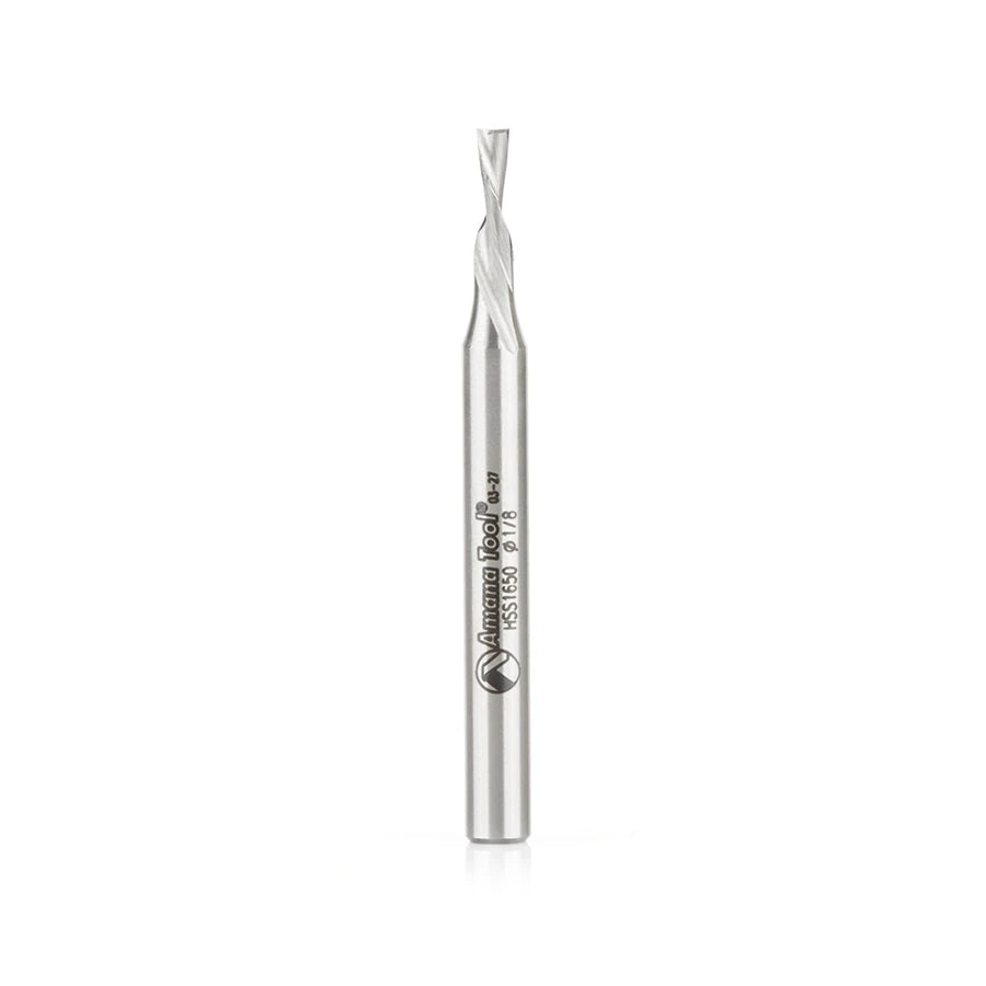 Amana Tool - HSS1650 - HSS 2F 1/8"x1/4"x2-5/8"DOWNCUT