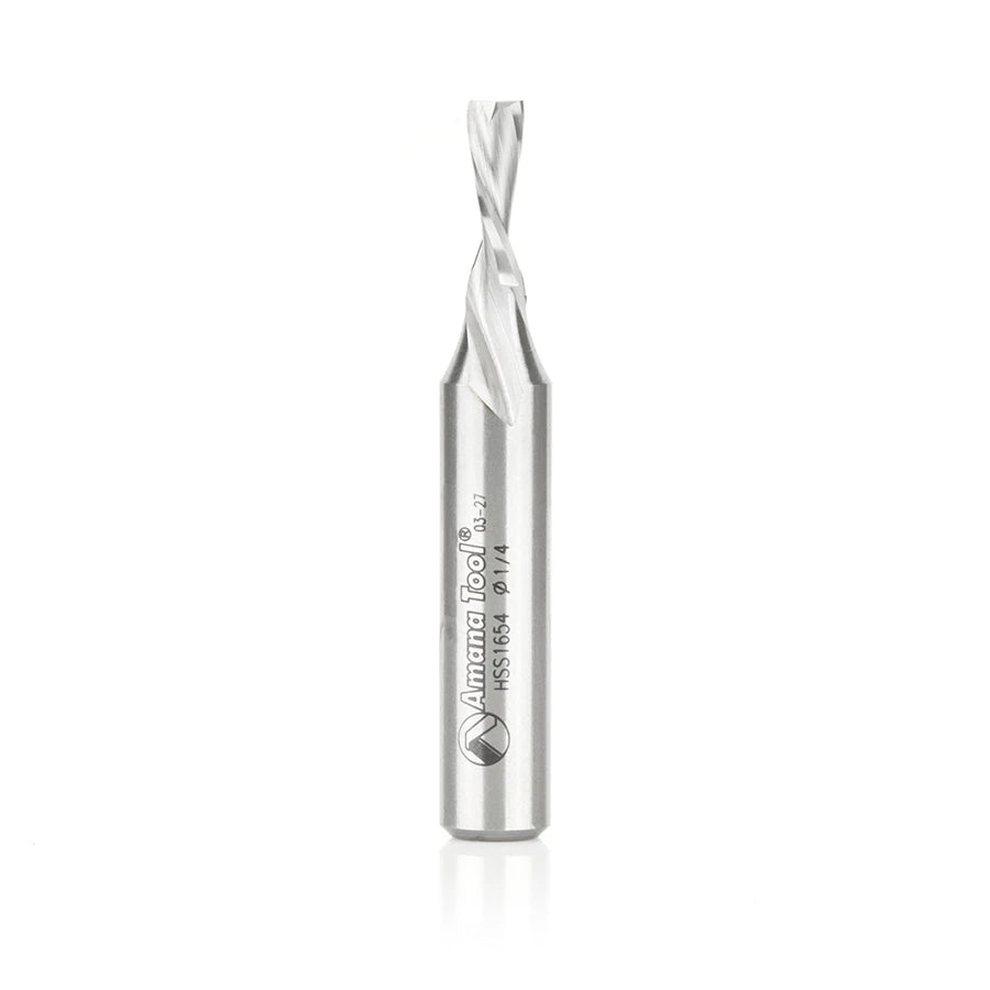 Amana Tool - HSS1654 - HSS 2FL 1/4"x1/2x3-1/4"DOWNCUT