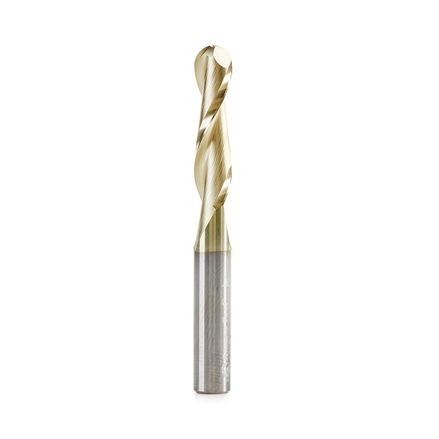 Amana Tool - 46294-S - 1/4 CARVING 3D BALLNOSE ZrN