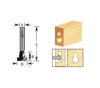 Amana Tool - 140-10 - TIMBERLINE KEY HOLE 1/4 SHANK