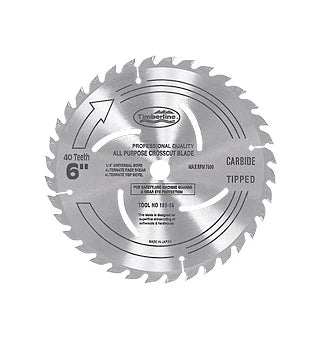 Amana Tool - 150-400 - TIMBERLINE 6"X40T ATB 1/2 BORE