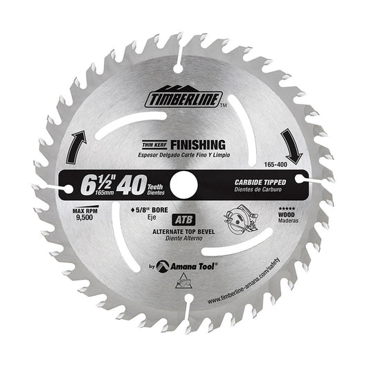 Amana Tool - 165-400 - TIMBRLIN 6-1/2X40T ATB 5/8 BOR