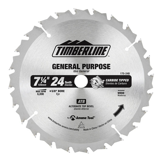Amana Tool - 175-24B - TIMBERLINE 7-1/4" X 24T BULK