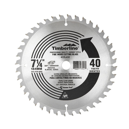 Amana Tool - 175-41C - TIMB 7-1/4"X 40T TCG (CARDED)