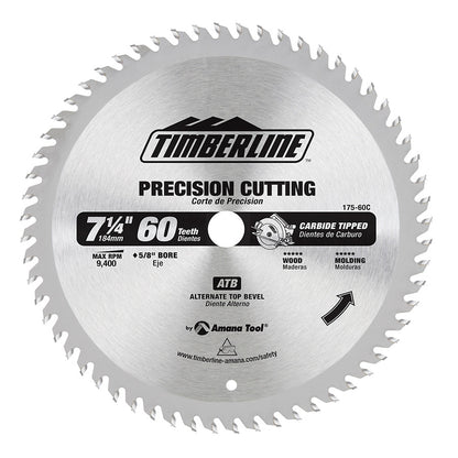 Amana Tool - 175-60C - TIMBERLINE 7-1/4" X 60T CARDED