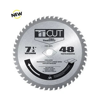 Amana Tool - 185-48STL - 7-1/4" X 48T TI-CUT STEEL SAW