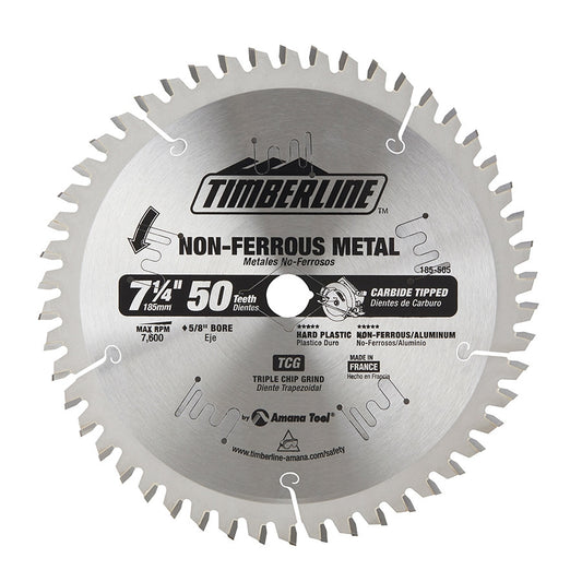 Amana Tool - 185-505 - TIMBRLIN 7-1/4X50T TCG 5/8 BOR