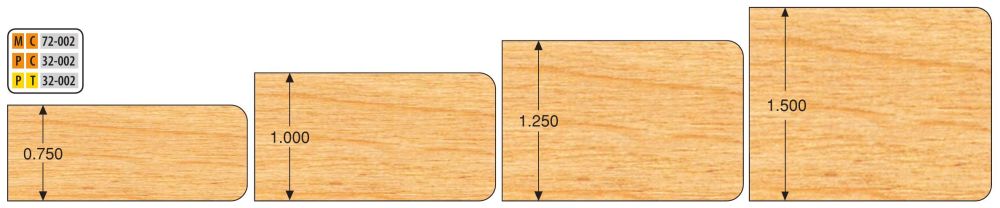 FREEBORN - PC-32-002 - CARBIDE EXPANDABLE DOUBLE EASING SET Shaper Cutter