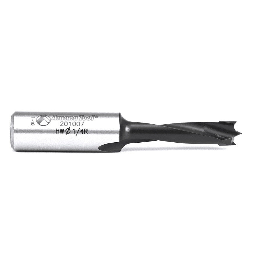 Amana Tool - 201007 - 1/4" BRAD POINT R/H 57MM LONG.