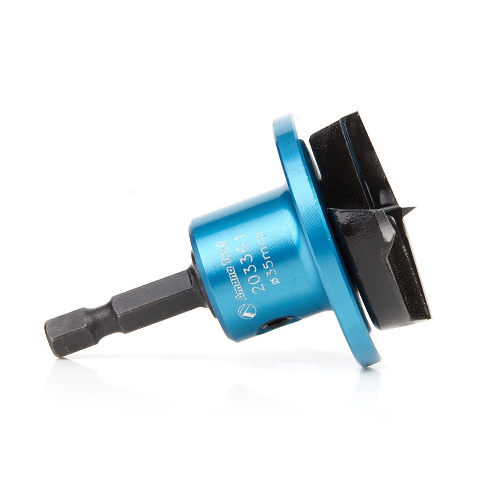 Amana Tool - 203361 - 35MM HINGE BORING W/DEPTH STOP